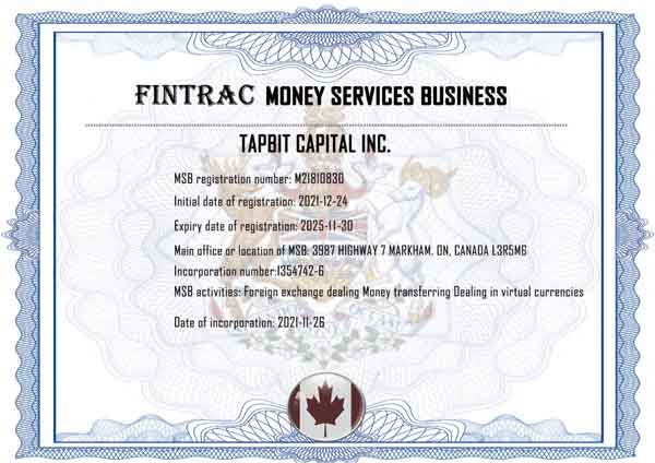 مجوز صرافی تپ بیت