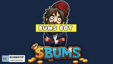 کسب ارز دیجیتال رایگان با ایردراپ بومز Bums در تلگرام