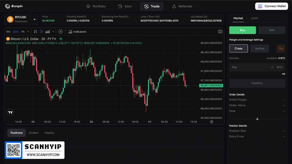 ترید در اپلیکیشن bumpin.trade