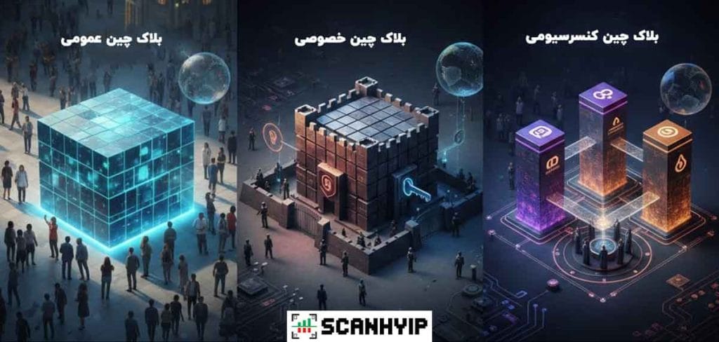 بلاک چین چیست؟ آموزش بلاک چین به زبان ساده و کاربرد آن 2 بلاک چین چیست و انواع بلاک چین ها