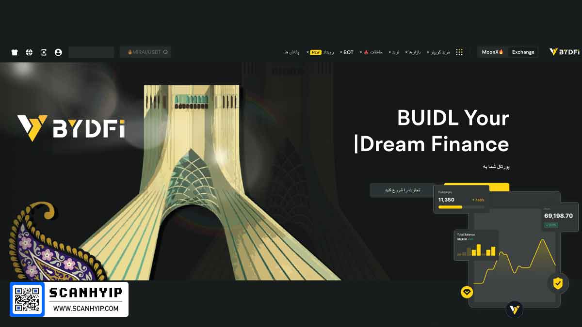 صرافی BYDFI با خدمات بدون احراز هویت، وارد بازار ایران شد