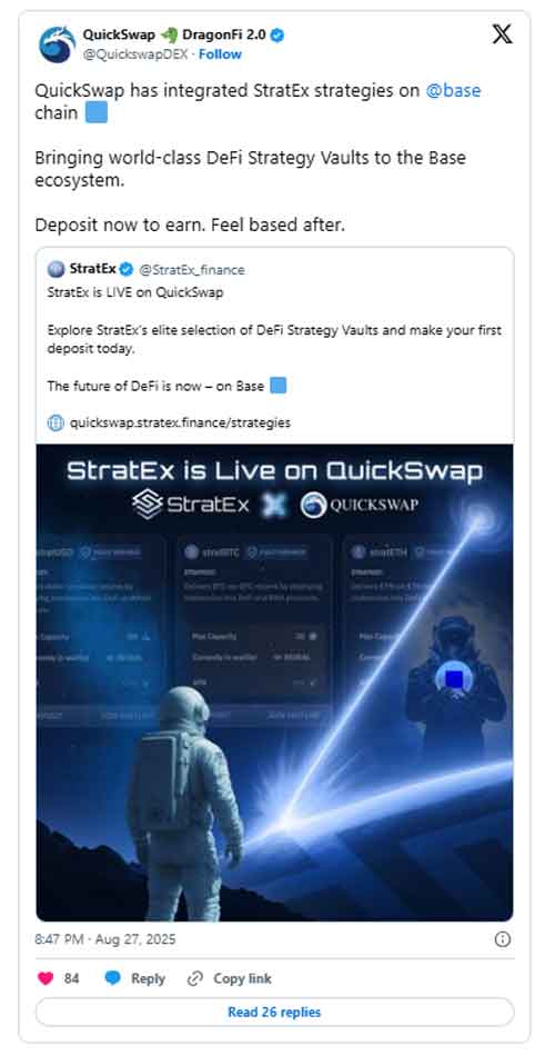 Base Chain و جهش دیفای با راه‌اندازی AI Staking توسط QuickSwap