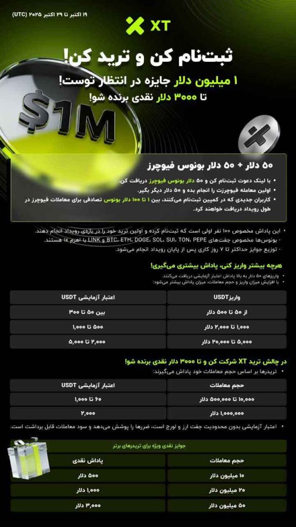 کمپین جایزه ۱ میلیون دلاری XT