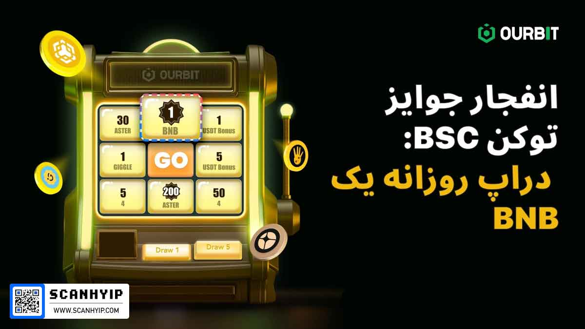 گردونه شانس اوربیت با جایزه روزانه یک عدد BNB