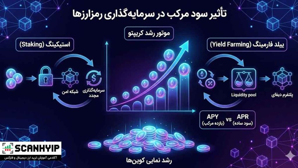 سود مرکب چیست؟ معجزه افزایش سرمایه در دراز مدت 3 تأثیر سود مرکب در سرمایهگذاری رمزارزها