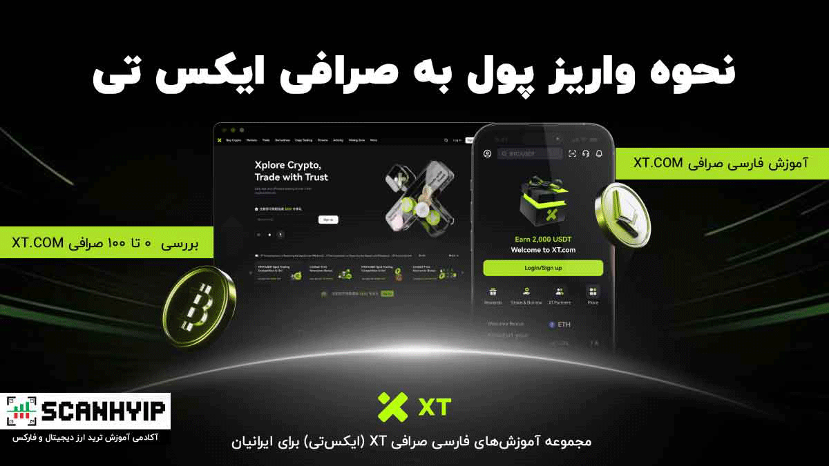 نحوه واریز پول به صرافی ایکس تی