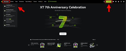 نحوه واریز پول به صرافی ایکس تی