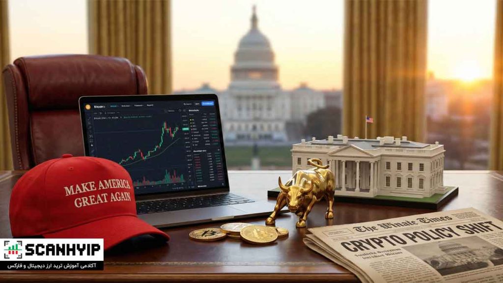 دونالد ترامپ و کریپتو: چگونه سیاستهای ترامپ آینده بیت کوین را تغییر میدهد؟ 2 دونالد ترامپ و کریپتو