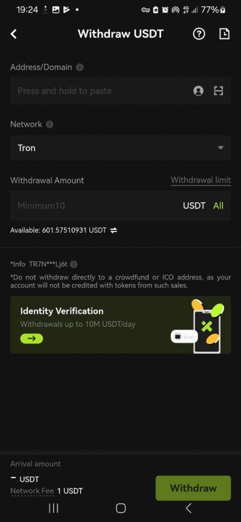 آموزش اپلیکیشن صرافی ایکس تی 2025 11 آموزش اپلیکیشن صرافی ایکس تی 2025