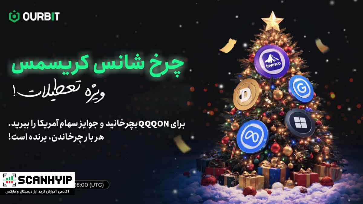 گردونه شانس کریسمس صرافی Ourbit