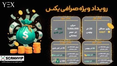 بونوس آنی صرافی YEX با واریز XAUT و ترید