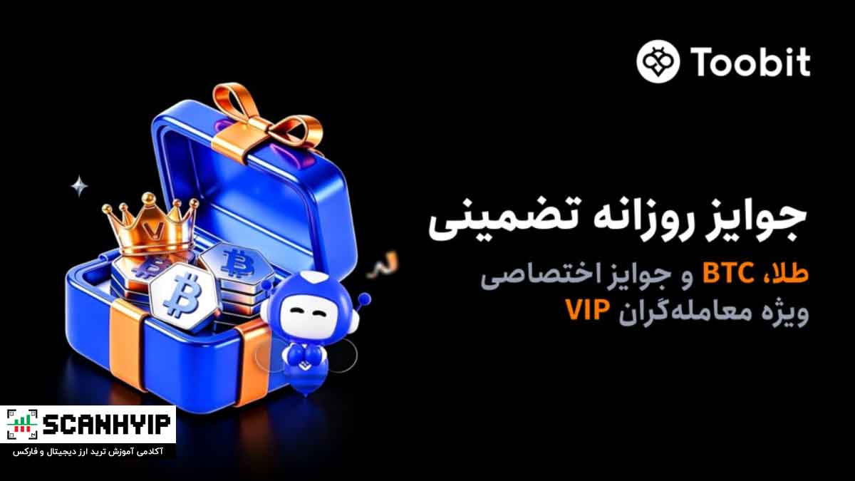 کمپین ویژه کاربران VIP با جوایز روزانه شامل طلا و BTC در Toobit