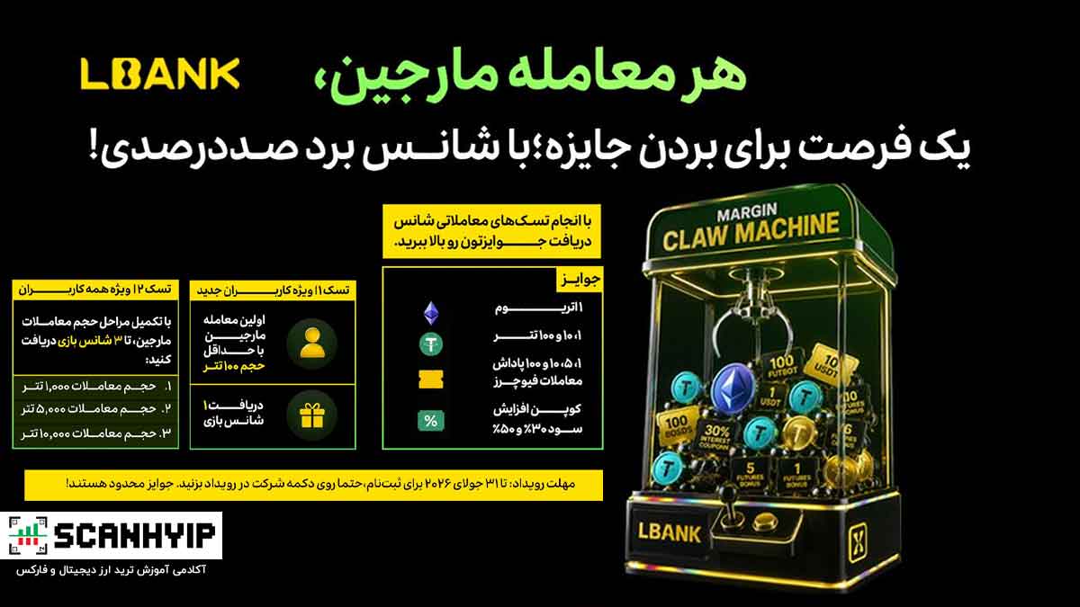 رویداد مارجین ال بانک با شانس ۱۰۰٪ برنده ۱ اتریوم شوید!