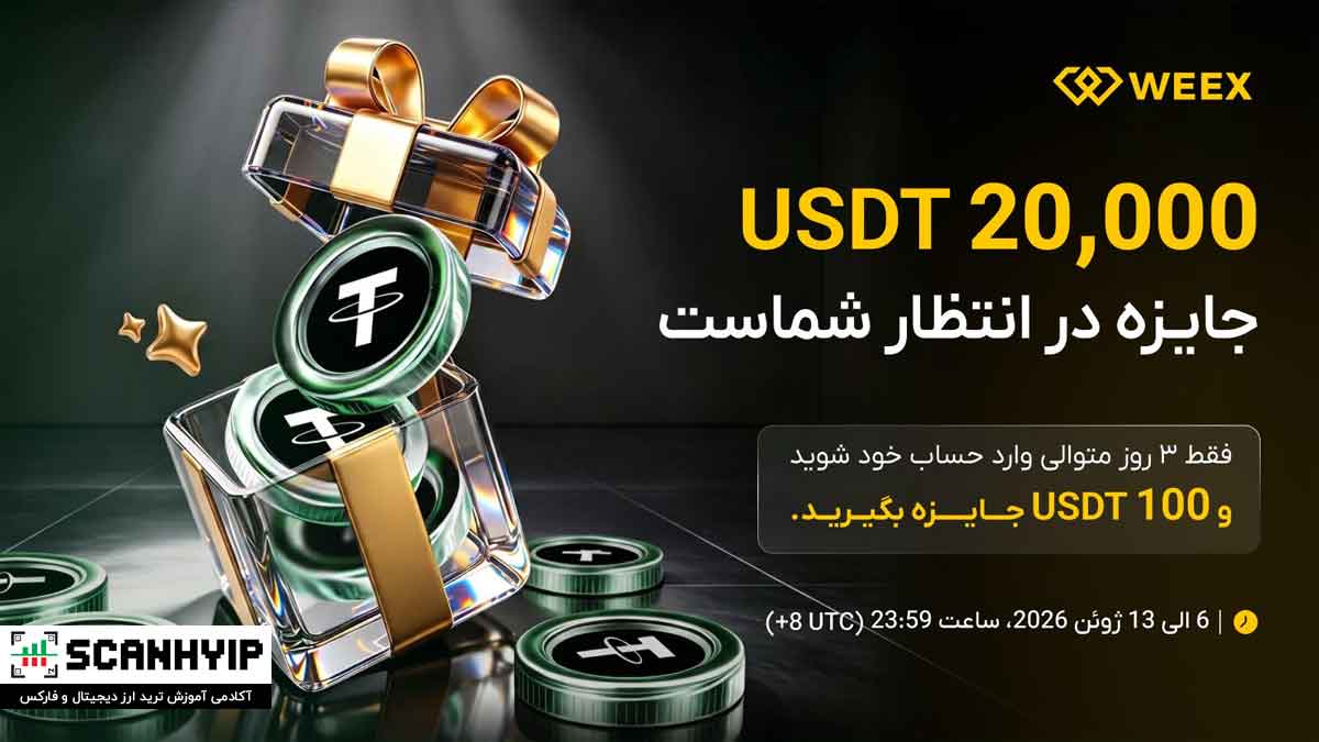 کمپین کش بک صرافی ویکس با 20K USDT جایزه